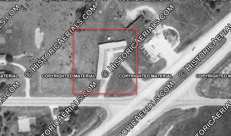 Sundown Motel - 1976 Aerial (newer photo)